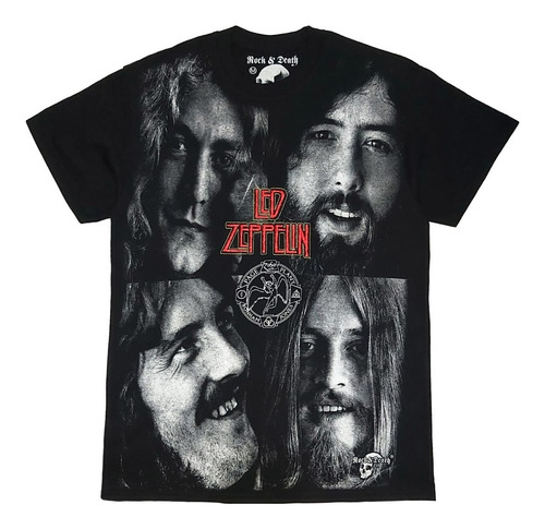 Playera Rock & Death Led Zeppelin 50 Anniversary