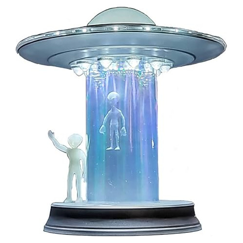 Lámpara De Mesa Alien Ufo Toque Led, Abducción De Ali...