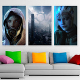 Cuadros Mass Effect  3  Videojuego Art Promo X3 De 80x50cm