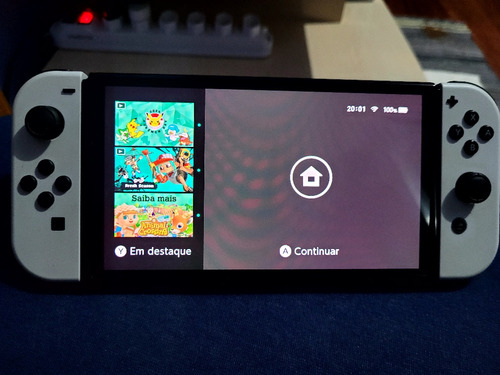 Nintendo Switch Oled Com 10 Jogos Inclusos