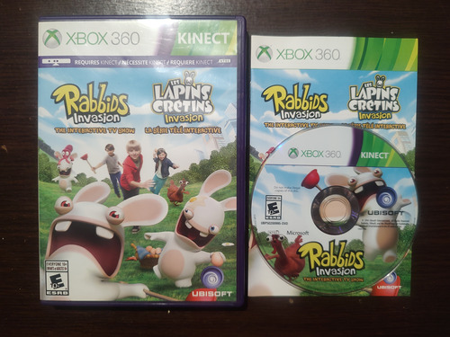 Rabbids Invasion Kinect Xbox 360 Original Físico