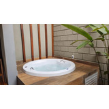 Banheira Redonda Niterói Jaccuzi+leds+aquecedor+painel 1,50