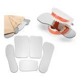 Espelho Fotográfico Ortodôntico Intraoral Dentes Kit 5 Peças