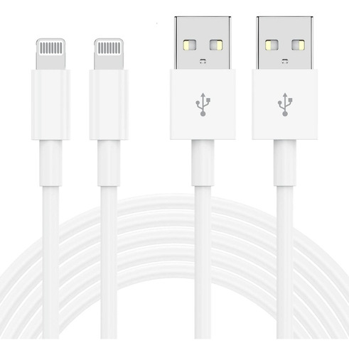 Cable De Datos Usb Para iPhone/iPad Carga Rápida 1m 10 Pzs