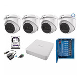 Kit 4 Camaras Epcom Domo 1080 Coaxitron 1 Tb Purple Dvr 4 Ch