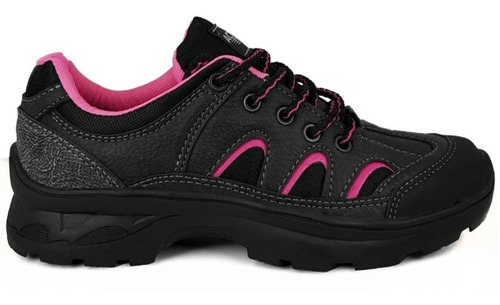 Zapatillas Trekking Mujer  Action Team 3302 Negro Fucsia