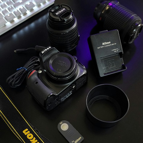  Nikon Kit D5100 + Lentes 18-55 Y 55-200