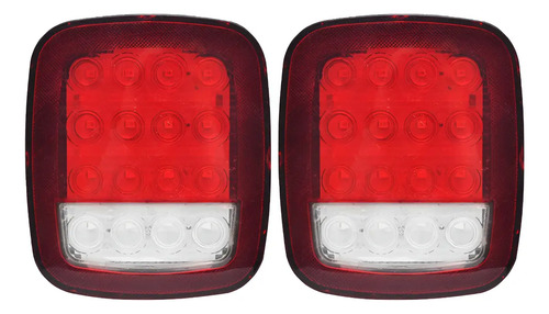 Calaveras Plafon 16 Led Tipo Jeep 24v Luz Trasera Del Camión