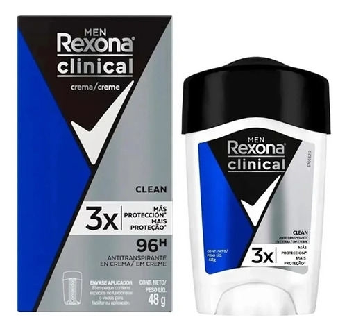 Rexona Clinical Men Desodorante Cre 48 G X 3 Un Envio Gratis