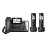 Telefono Panasonic Kx-tg9582b 2 Inalambrico + 1 Auricular