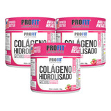 3x Colágeno Hidrolisado C/ Vitamina C - 150g - Profit Labs