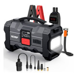 Inflador Compresor De Aire 150 Psi Para Llantas Neumaticos Color Negro 12v