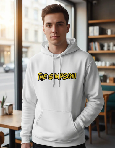 Blusa De Moletom Masculino Anime Simpsons Bart Liza Homer