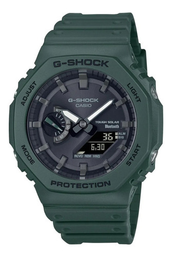 Reloj Casio G-shock Linea Ga-b2100 Original Caballero Color De La Correa Verde