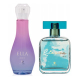 Kit Perfume Feminino Ella Juicy + Eterna Blue.