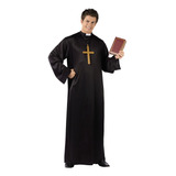 Disfraz Padre Sarcedote Adulto Hombre Halloween Túnica