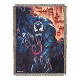 Marvel Venom, Manta Tejida De Tapicería Tejida  Venom City ,