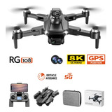 Rg108 Dron Profesional 8k Cámara De Alta Definición Gps 