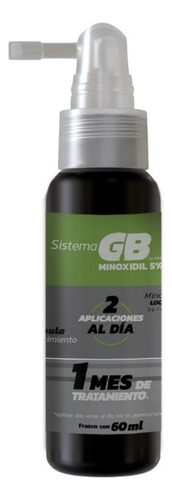 Sistema Gb Minoxidil 5% Spray Anticaída 60 Ml