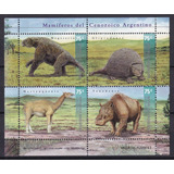 2001 Prehistoria Mamifero Cenozoico- Argentina (bloque) Mint