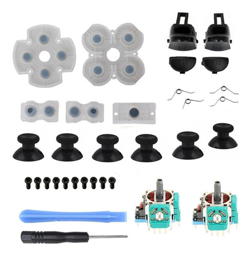 Kit Reparación De Control Ps4 Botones + Pot + Alps Jdm 040