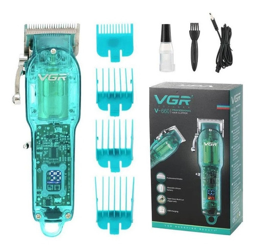 Maquina Corta Pelo Vgr V-660 Peluquera Profesional Digital