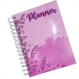 Agenda Planner Floral Lilas Plus Feminina