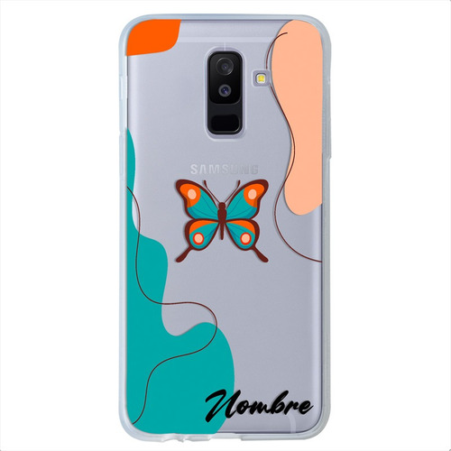 Funda Para Galaxy Mariposas Personalizada Con Tu Nombre