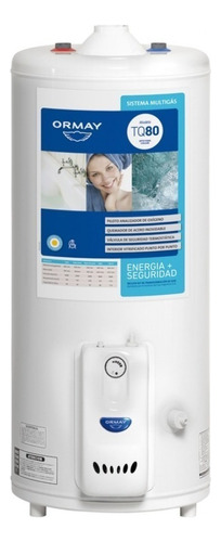 Termotanque Multigas Ormay Tq-80 Blanco 80l