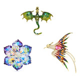 Set Prendedor Mujer Elegante Oficina Fiesta Broche Pin Fenix