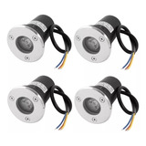 Lampara De Exterior Empotrar En Piso Led 1w (4 Pack)