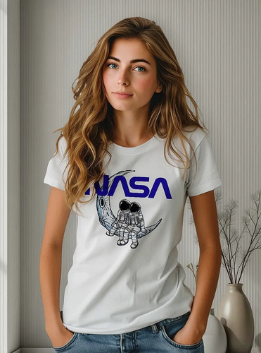 Blusa\u002Fplayera Mujer Nasa Moda Estampado Bonito Espacio | Meses sin interés