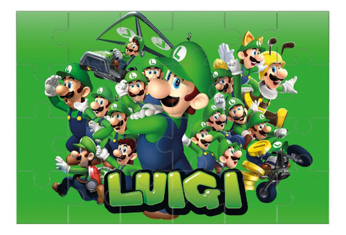 Puzzle Rompecabeza Luigi Bross Niños Regalo 