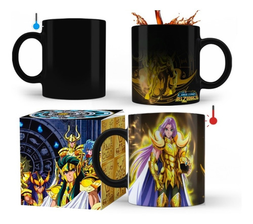 Taza Mágica(térmica) Caballero Dorado Mu De Aries