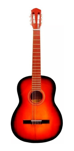 Guitarra Criolla Clasica Con Funda Color Rojo Promo