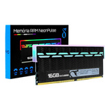 Memória Ram Pc Gamer Intel Rgb Neon Pulse Ddr4 16gb 3200mhz