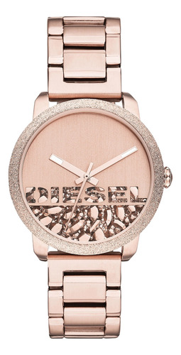 Reloj Diesel Flare Rocks Dz5588 Oro Rosa Piedras Dama 