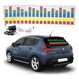 Panel Sticker Luminoso Ecualizador Led Auto Tuning Dj Audio 