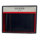 Cartera De Caballero Guess Negra Original 31go220093