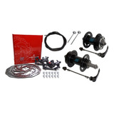 Kit Freio Disco Mecanico Absolute Completo Conduite + Cabo