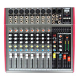 Consola Activa De 8 Entradas, 2 Canales 280 Watts Usb Blueto