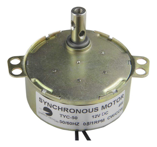 Motor Sincrono Chancs Tyc-50 Con Engranaje 12v 0.8/1rpm