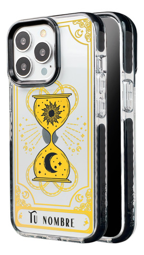 Funda Para iPhone Cartas Tarot Reloj Arena Luna Sol Nombres