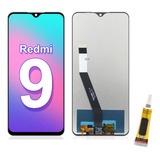 Tela Frontal Lcd Display Touch Para Redmi 9 + Cola