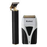 Combo Kemei 1971 + Shaver Patillera Profesional