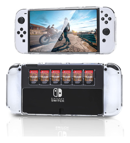 Heatfun Funda Oled Para Switch Con Almacenamiento De Juegos.