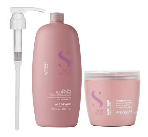 Shampoo + Mask  Alfaparf Nutritive Cabello Seco Maltratado