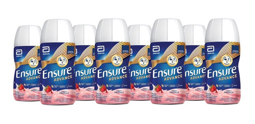 Ensure Advance Frutilla Suplemento Botella 220ml Pack X 8un