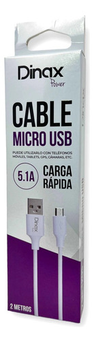 Pack X10 Cable Usb A Micro Usb - 2 Metros  Dinax