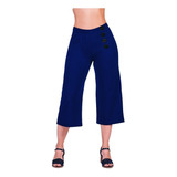  Pantalon Cullote Azul Marino 980-56 Cklass
